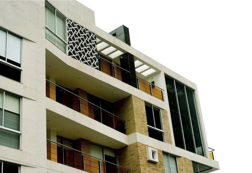 C57 2.tif: Multifamily housing in Bogota – façade detail