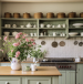 Olive green kitchen