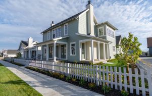 Fenced house