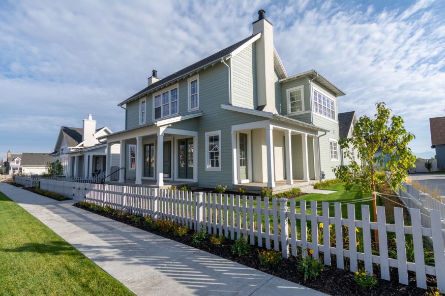 Fenced house