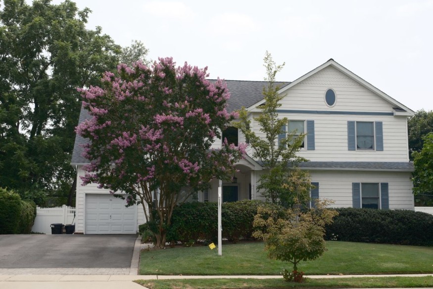 Home with a front yard