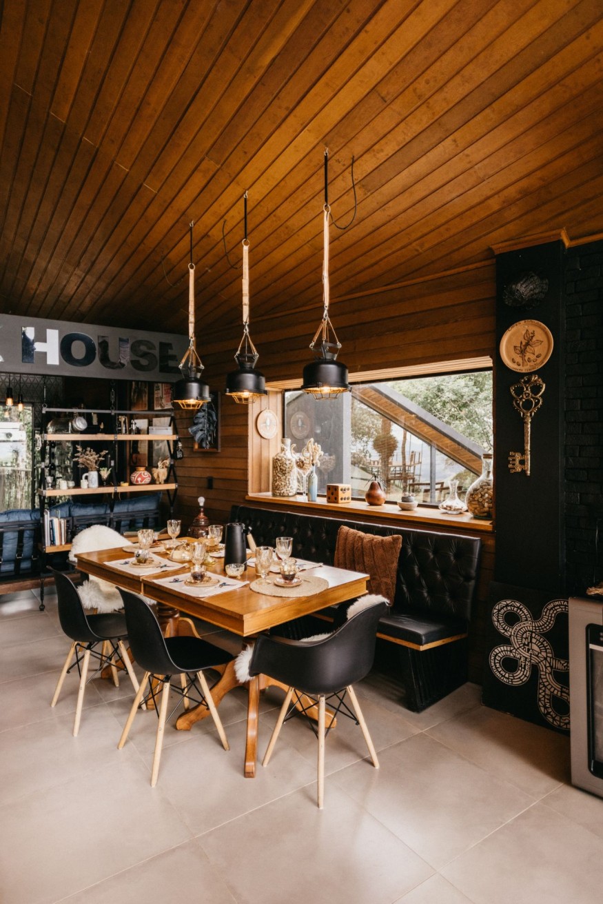 home with wooden interior