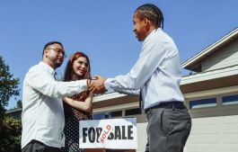 Couple buying a home