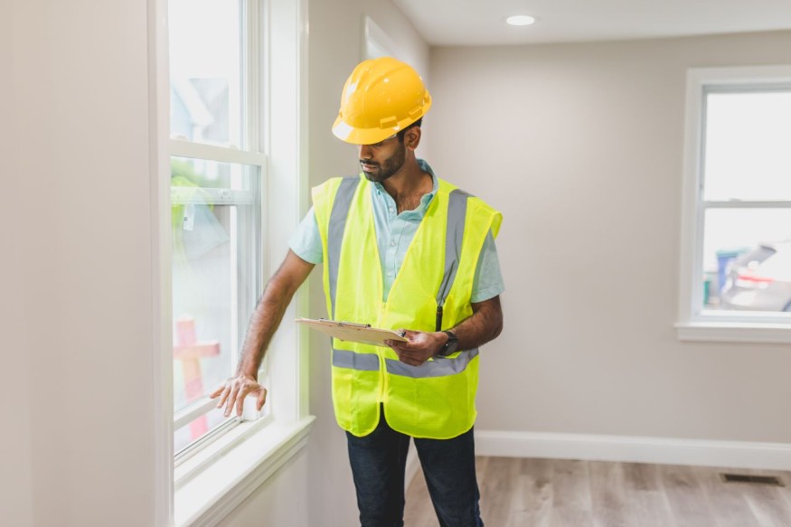 Man checking the house