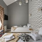 Home with patterned interior