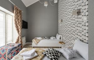 Home with patterned interior