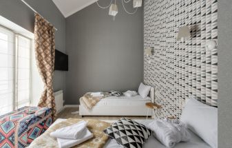 Home with patterned interior
