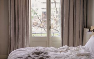 Linen curtain
