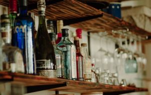 Open bar shelving