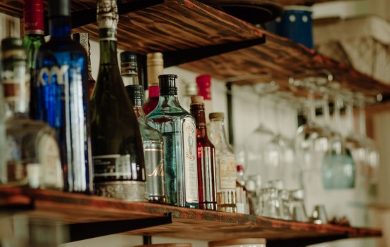 Open bar shelving