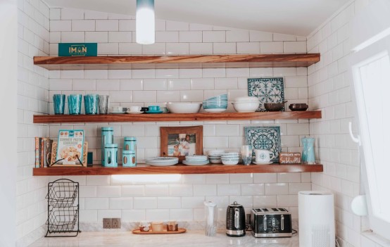 open shelving