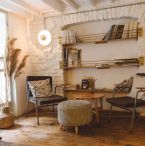 Cozy reading nook