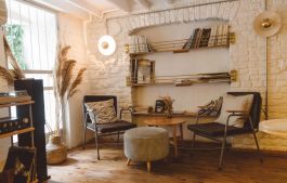 Cozy reading nook