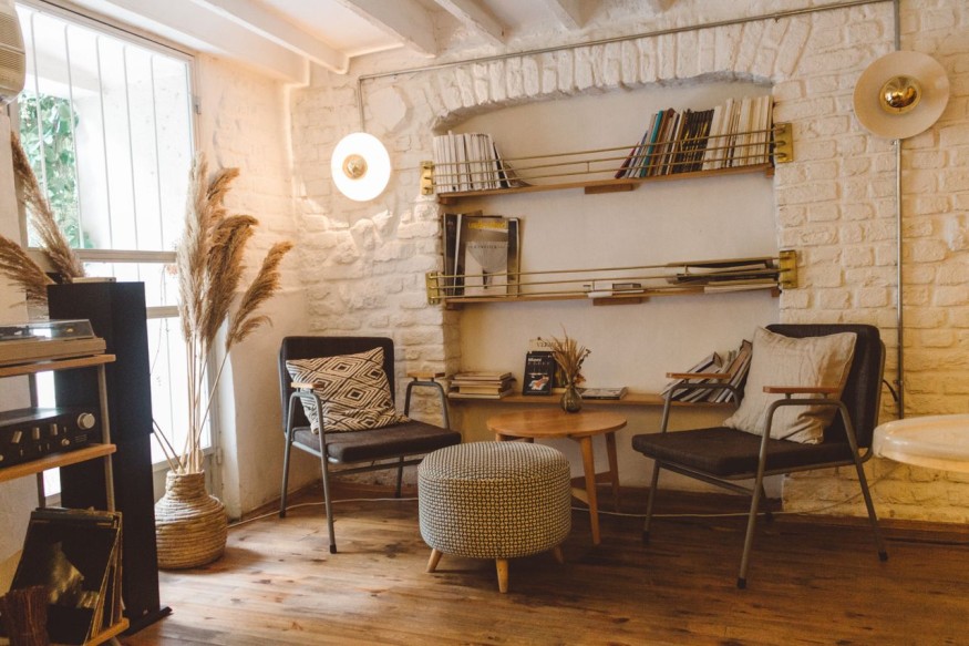 Cozy reading nook