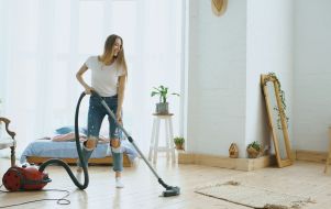 cleaning woman