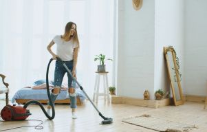 cleaning woman