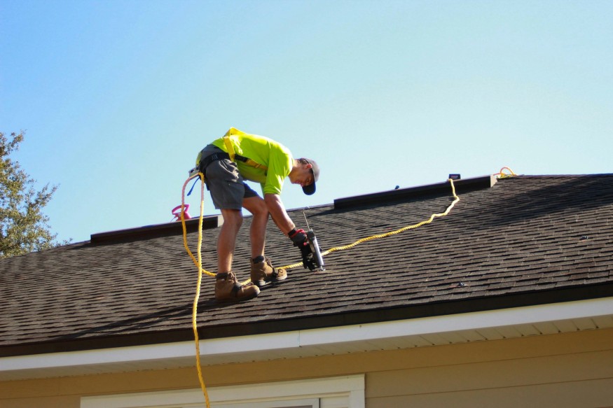 Man on the roof