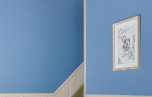 Blue home interior