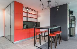 Red kitchen