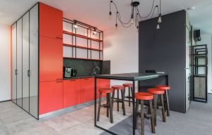 Red kitchen