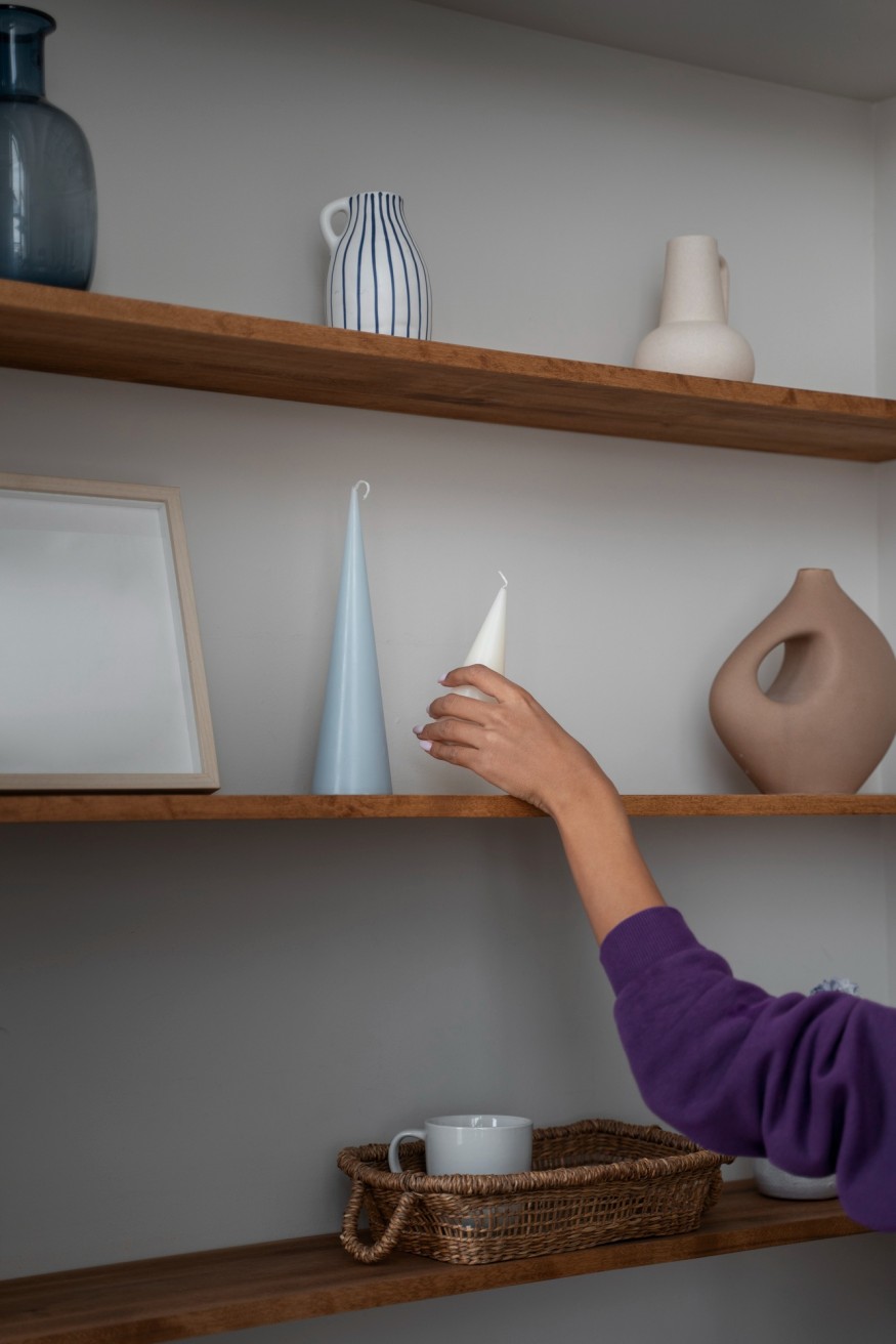 open shelving