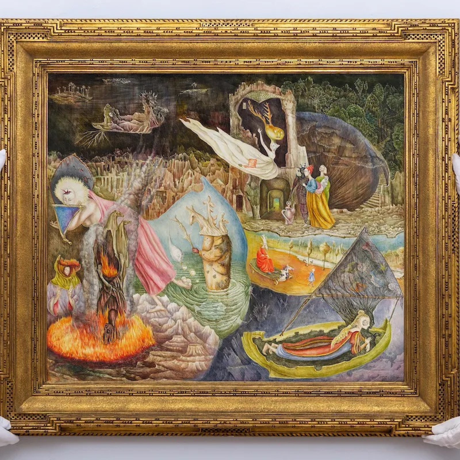 Top Luxury Decoratives Sold at Auctions in 2024 3 leonora carringtons les distractions de dagobert sets auction record fetches 28 million